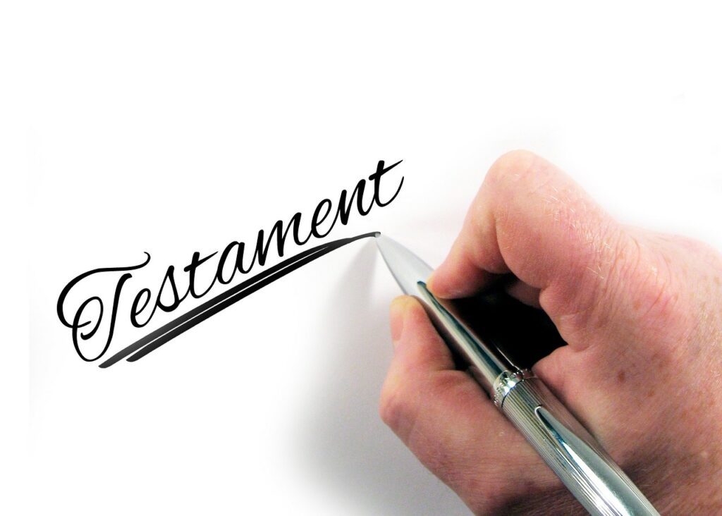 Upprätta testamente med hjälp av en jurist.